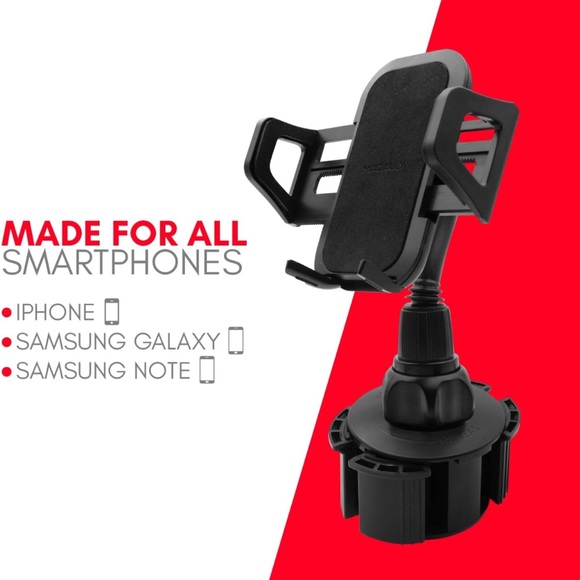 Macally Car Cup Holder Phone Mount Compatible with All iPhone Android Smartphone - Picture 6 of 6